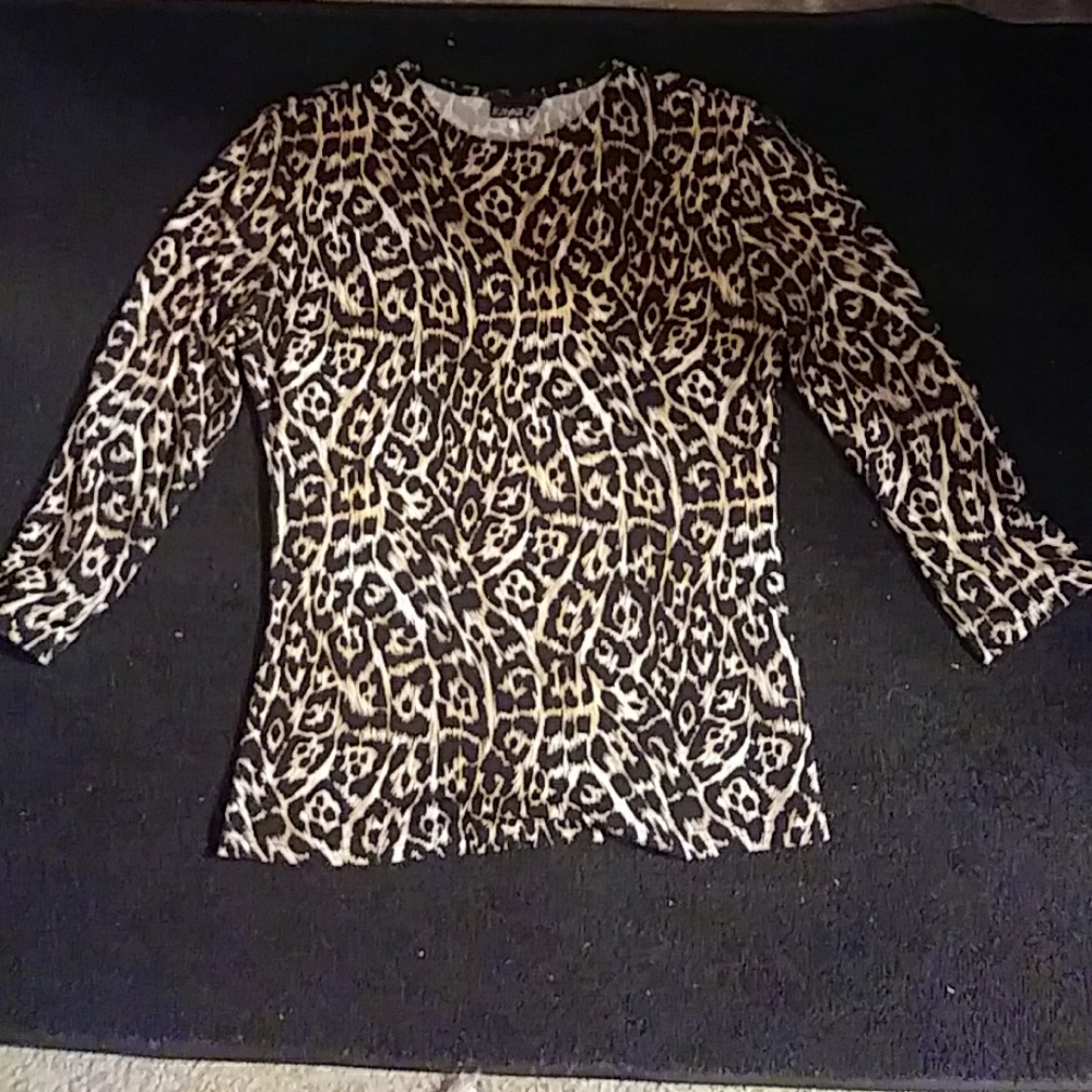 Cheetah print blouse